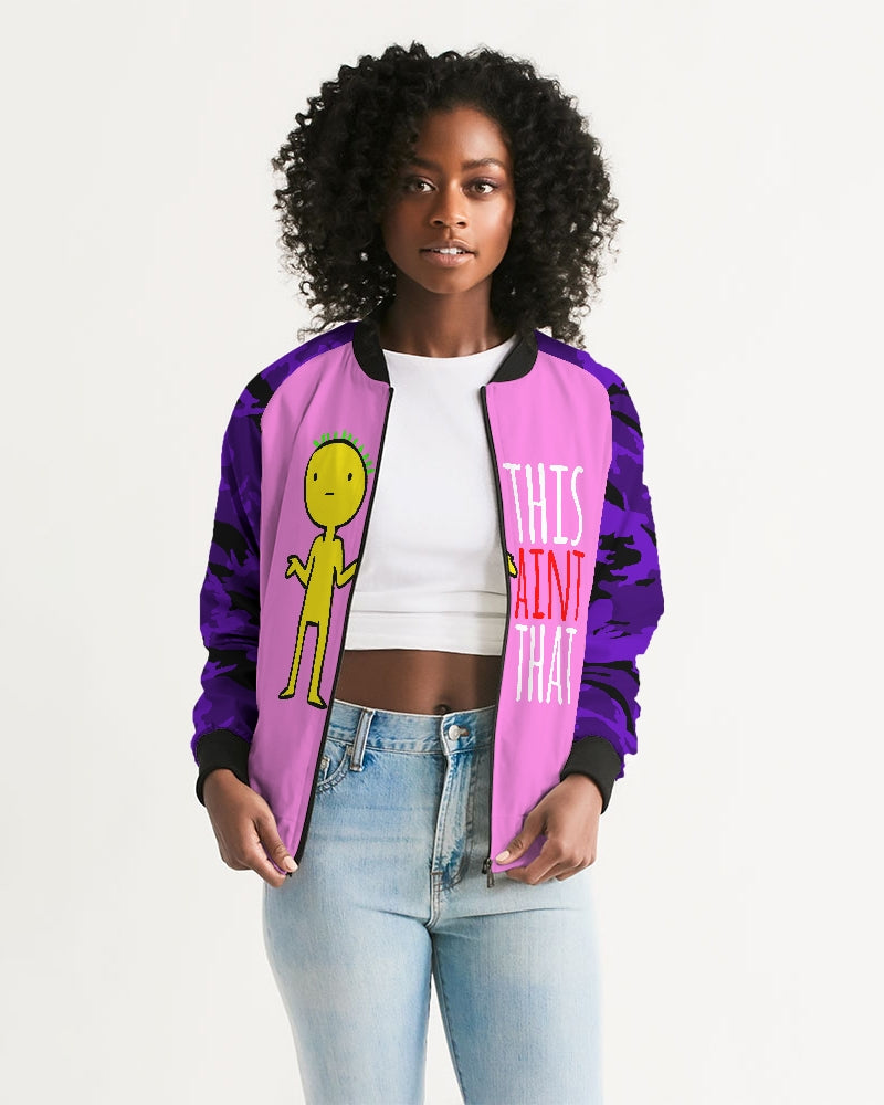 This Aint That Women's Bomber Jacket - Pink