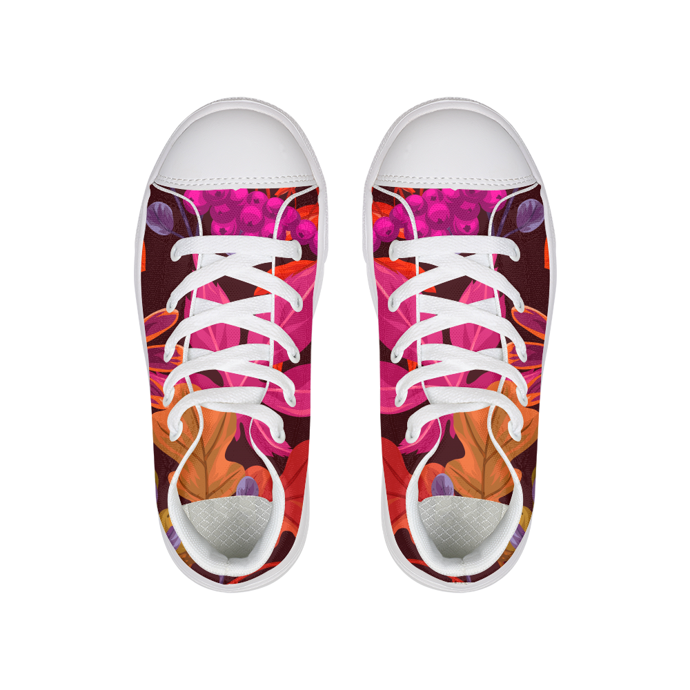 Exotic Fall Kids Hightop Canvas Shoe - 3 KuL Styles