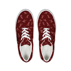 KuL Jays Lace Up Canvas Shoe - Cranberry