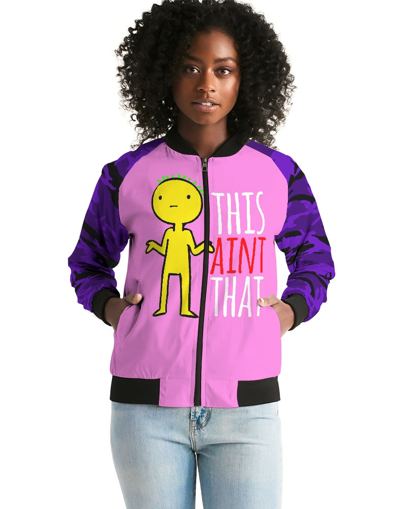 This Aint That Women's Bomber Jacket - Pink