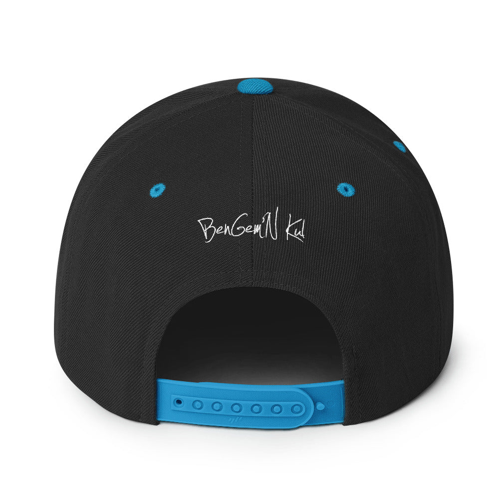 BenGem'N KuL Snapback Hat - Neons and Teals - 2 KuL Styles