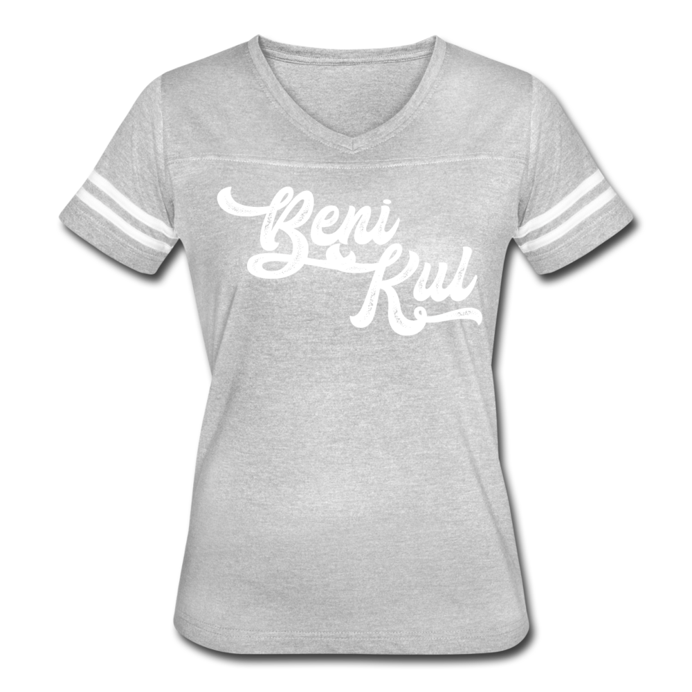 Beni KuL Women’s Vintage Sport T-Shirt - heather gray/white